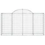 Gabionenkörbe 2 Stück bogenförmiges Eisen 200x50x100/120 cm von vidaXL, Töpfe und Pflanzgefäße - Ref: Foro24-3146320, Preis: ...