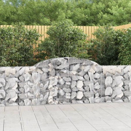 Gabionenkörbe 3 Stück Bogenform Eisen 300x30x80/100 cm von vidaXL, Töpfe und Pflanzgefäße - Ref: Foro24-3146504, Preis: 273,8...