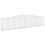 Gabion baskets 2 pcs arc shape iron 400x30x80/100 cm by vidaXL, Pots and planters - Ref: Foro24-3145813, Price: 256,71 €, Dis...