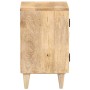 Mesita de noche tallada de madera maciza de mango 40x30x50 cm