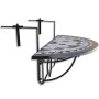 Black and White Mosaic Hanging Balcony Table by vidaXL, Garden tables - Ref: Foro24-41125, Price: 80,78 €, Discount: %