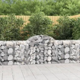 Gabionenkörbe 3 Stück Bogenform Eisen 200x50x80/100 cm von vidaXL, Töpfe und Pflanzgefäße - Ref: Foro24-3146300, Preis: 216,9...