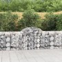 Gabionenkörbe 3 Stück Bogenform Eisen 200x50x80/100 cm von vidaXL, Töpfe und Pflanzgefäße - Ref: Foro24-3146300, Preis: 219,6...