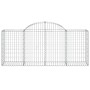 Gabionenkörbe 3 Stück Bogenform Eisen 200x50x80/100 cm von vidaXL, Töpfe und Pflanzgefäße - Ref: Foro24-3146300, Preis: 219,6...