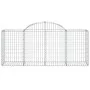 Gabion baskets 12 pcs arch shape iron 200x50x80/100 cm by vidaXL, Pots and planters - Ref: Foro24-3146309, Price: 876,09 €, D...