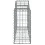 Gabion baskets 12 pcs arch shape iron 200x50x80/100 cm by vidaXL, Pots and planters - Ref: Foro24-3146309, Price: 876,09 €, D...