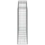 Gabion baskets 2 pcs arc shape iron 200x50x140/160 cm by vidaXL, Pots and planters - Ref: Foro24-3146362, Price: 210,26 €, Di...