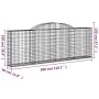 Gabion baskets 10 pcs iron arch shape 300x30x100/120 cm by vidaXL, Pots and planters - Ref: Foro24-3146529, Price: 1,00 €, Di...