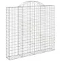 Gabion baskets 7 units, arched shape, iron, 200x50x180/200 cm by vidaXL, Pots and planters - Ref: Foro24-3146409, Price: 911,...