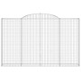 Gabionenkörbe 2 Stück Bogenform Eisen 300x30x180/200 cm von vidaXL, Töpfe und Pflanzgefäße - Ref: Foro24-3146593, Preis: 330,...