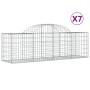 Gabionenkörbe 7 Stück Bogenform Eisen 200x50x60/80 cm von vidaXL, Töpfe und Pflanzgefäße - Ref: Foro24-3146283, Preis: 453,04...