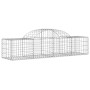 Gabionenkörbe 2 Stück Bogenform Eisen 200x50x40/60 cm von vidaXL, Töpfe und Pflanzgefäße - Ref: Foro24-3146257, Preis: 105,16...
