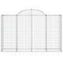 Gabionenkörbe 2 Stück bogenförmiges Eisen 200x50x120/140 cm von vidaXL, Töpfe und Pflanzgefäße - Ref: Foro24-3146341, Preis: ...