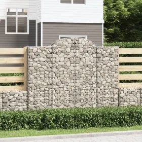 Gabion baskets 2 pcs arc shape iron 200x50x160/180 cm by vidaXL, Pots and planters - Ref: Foro24-3146383, Price: 235,78 €, Di...