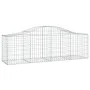 Gabion baskets 7 pcs arch shape iron 200x50x60/80 cm by vidaXL, Pots and planters - Ref: Foro24-3145603, Price: 489,22 €, Dis...