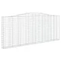 Gabion baskets 4 pcs arch shape iron 400x30x160/180 cm by vidaXL, Pots and planters - Ref: Foro24-3145867, Price: 806,78 €, D...