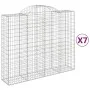 Gabionenkörbe 7 Stück Bogenform Eisen 200x50x160/180 cm von vidaXL, Töpfe und Pflanzgefäße - Ref: Foro24-3146388, Preis: 840,...