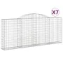 Gabionenkörbe 7 Stück Bogenform Eisen 300x30x120/140 cm von vidaXL, Töpfe und Pflanzgefäße - Ref: Foro24-3146544, Preis: 854,...