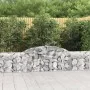 Gabion baskets 4 pcs arch shape iron 300x30x60/80 cm by vidaXL, Pots and planters - Ref: Foro24-3146487, Price: 298,93 €, Dis...