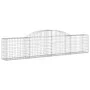 Gabion baskets 4 pcs arch shape iron 300x30x60/80 cm by vidaXL, Pots and planters - Ref: Foro24-3146487, Price: 298,93 €, Dis...