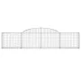 Gabion baskets 4 pcs arch shape iron 300x30x60/80 cm by vidaXL, Pots and planters - Ref: Foro24-3146487, Price: 298,93 €, Dis...