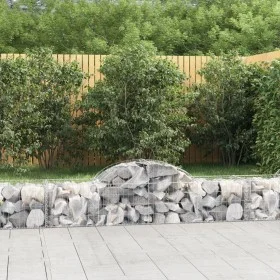 Gabion baskets 14 units, arched shape, iron, 200x50x40/60 cm by vidaXL, Pots and planters - Ref: Foro24-3146269, Price: 743,5...