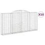 Gabionenkörbe 10 Stück Bogenform Eisen 300x30x140/160 cm von vidaXL, Töpfe und Pflanzgefäße - Ref: Foro24-3146565, Preis: 1,0...