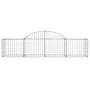 Gabion baskets 14 units, arched shape, iron, 200x50x40/60 cm by vidaXL, Pots and planters - Ref: Foro24-3146269, Price: 743,5...
