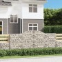 Gabion baskets 2 units, arched shape, iron, 300x50x120/140 cm by vidaXL, Pots and planters - Ref: Foro24-3146539, Price: 243,...