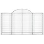 Gabionenkörbe, 4 Stück, bogenförmiges Eisen, 200 x 50 x 100/120 cm von vidaXL, Töpfe und Pflanzgefäße - Ref: Foro24-3146322, ...