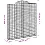 Gabionenkörbe 4 Stück Bogenform Eisen 200x30x220/240 cm von vidaXL, Töpfe und Pflanzgefäße - Ref: Foro24-3146238, Preis: 516,...