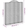 Gabionenkörbe 4 Stück Bogenform Eisen 200x30x220/240 cm von vidaXL, Töpfe und Pflanzgefäße - Ref: Foro24-3146238, Preis: 525,...
