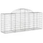 Gabion baskets 5 pcs arch shape iron 200x50x80/100 cm by vidaXL, Pots and planters - Ref: Foro24-3146302, Price: 398,79 €, Di...