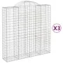 Gabion baskets 3 pcs arch shape iron 200x50x200/220 cm by vidaXL, Pots and planters - Ref: Foro24-3146426, Price: 440,10 €, D...