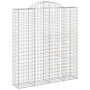 Gabionenkörbe 3 Stück Bogenform Eisen 200x50x220/240 cm von vidaXL, Töpfe und Pflanzgefäße - Ref: Foro24-3146447, Preis: 470,...