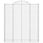 Gabionenkörbe 3 Stück Bogenform Eisen 200x50x220/240 cm von vidaXL, Töpfe und Pflanzgefäße - Ref: Foro24-3146447, Preis: 470,...