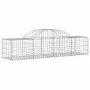 Gabion baskets 4 pcs arch shape iron 200x50x40/60 cm by vidaXL, Pots and planters - Ref: Foro24-3146259, Price: 203,45 €, Dis...