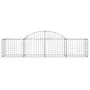 Gabion baskets 4 pcs arch shape iron 200x50x40/60 cm by vidaXL, Pots and planters - Ref: Foro24-3146259, Price: 203,45 €, Dis...
