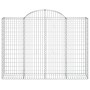 Gabionenkörbe 4 Stück Bogenform Eisen 200x50x140/160 cm von vidaXL, Töpfe und Pflanzgefäße - Ref: Foro24-3146364, Preis: 455,...
