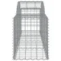 Gabion baskets 4 pcs arch shape iron 200x50x60/80 cm by vidaXL, Pots and planters - Ref: Foro24-3146280, Price: 238,53 €, Dis...