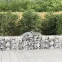 Gabion baskets 9 pcs arch shape iron 200x50x60/80 cm by vidaXL, Pots and planters - Ref: Foro24-3146285, Price: 548,19 €, Dis...