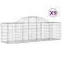 Gabion baskets 9 pcs arch shape iron 200x50x60/80 cm by vidaXL, Pots and planters - Ref: Foro24-3146285, Price: 548,19 €, Dis...