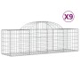 Gabionenkörbe 9 Stück Bogenform Eisen 200x50x60/80 cm von vidaXL, Töpfe und Pflanzgefäße - Ref: Foro24-3146285, Preis: 556,84...