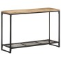 Mesa consola de madera maciza de mango 110x35x75 cm