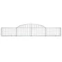 Gabion baskets 3 units, arched shape, iron, 300x30x40/60 cm by vidaXL, Pots and planters - Ref: Foro24-3146468, Price: 184,59...