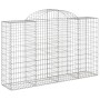 Gabionenkörbe 4 Stück Bogenform Eisen 200x50x120/140 cm von vidaXL, Töpfe und Pflanzgefäße - Ref: Foro24-3146343, Preis: 412,...