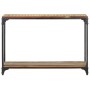 Mesa consola de madera maciza reciclada 110x30x75 cm