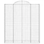 Gabion baskets 8 pcs arch shape iron 200x50x220/240 cm by vidaXL, Pots and planters - Ref: Foro24-3146452, Price: 1,00 €, Dis...