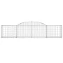 Gabionenkörbe, 20 Stück, Bogenform aus Eisen, 300 x 30 x 60/80 cm von vidaXL, Töpfe und Pflanzgefäße - Ref: Foro24-3146499, P...