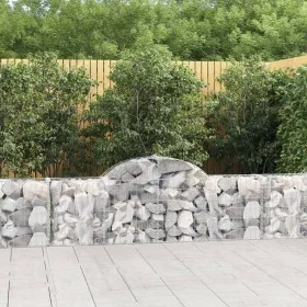Gabion baskets 7 pcs arch shape iron 200x30x60/80 cm by vidaXL, Pots and planters - Ref: Foro24-3146073, Price: 396,92 €, Dis...